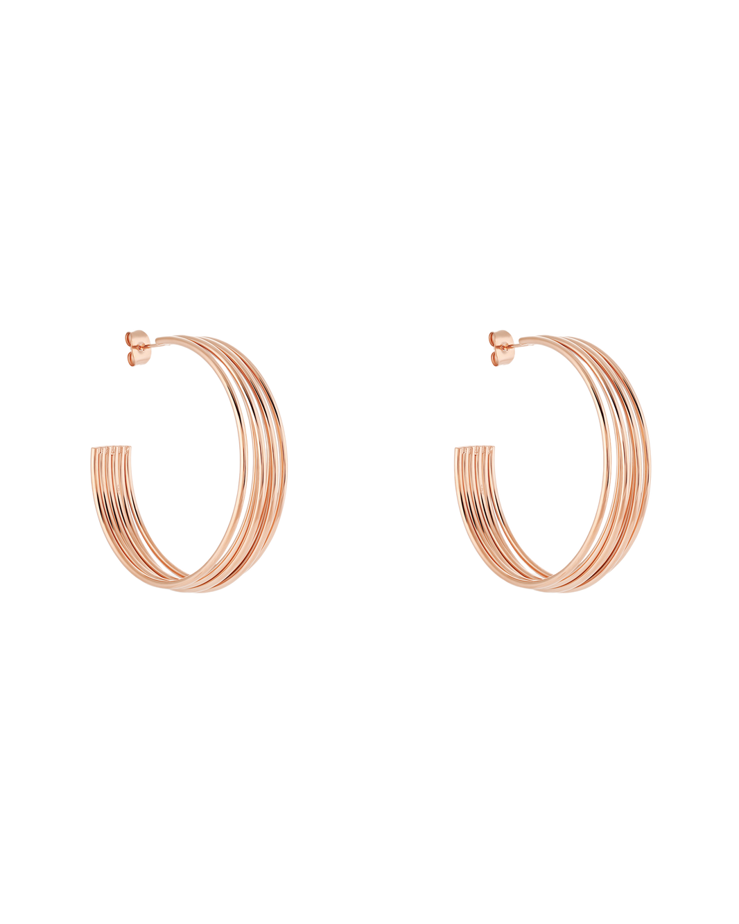 Muse Hoop (L) Earrings - Rose Gold