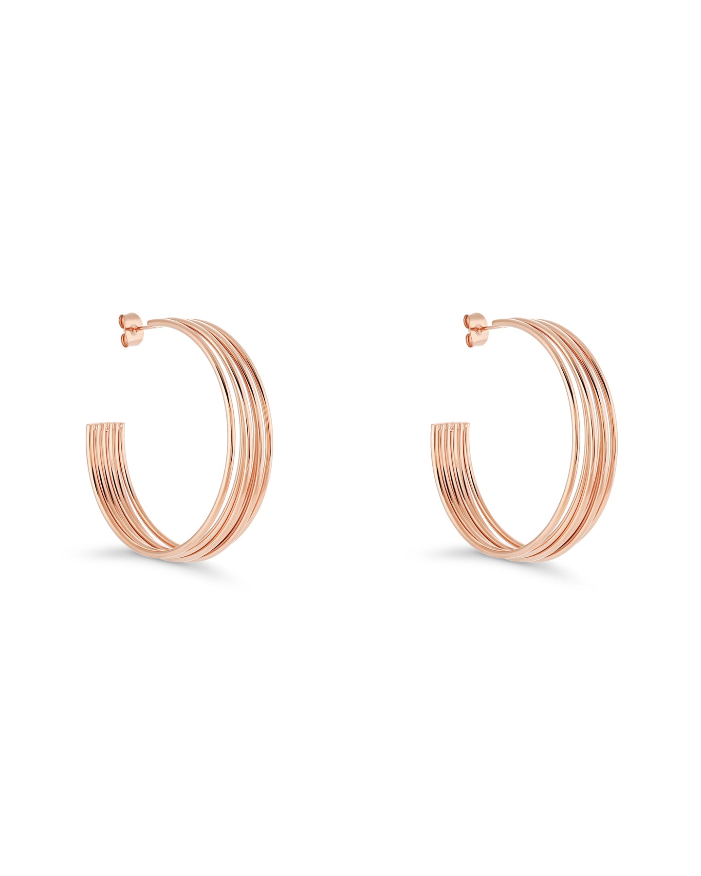 Muse Hoop (L) Earrings - Rose Gold
