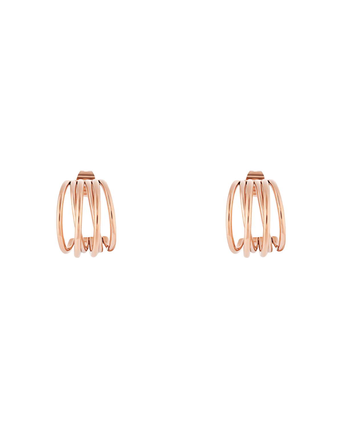 Muse Hoop (S) - Rose Gold Earrings - Image 1