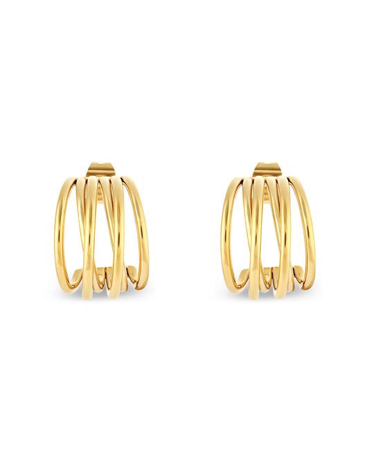 Muse Hoop (S) Earrings - Gold