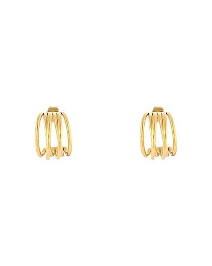 Muse Hoop (S) Earrings - Gold