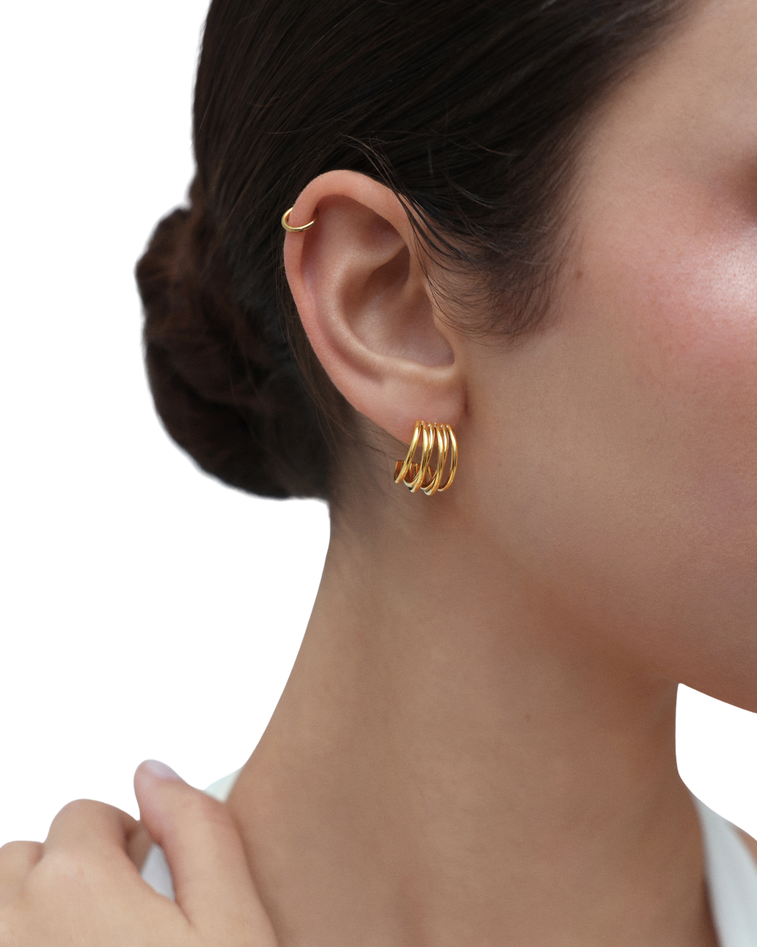 Muse Hoop (S) Earrings - Gold