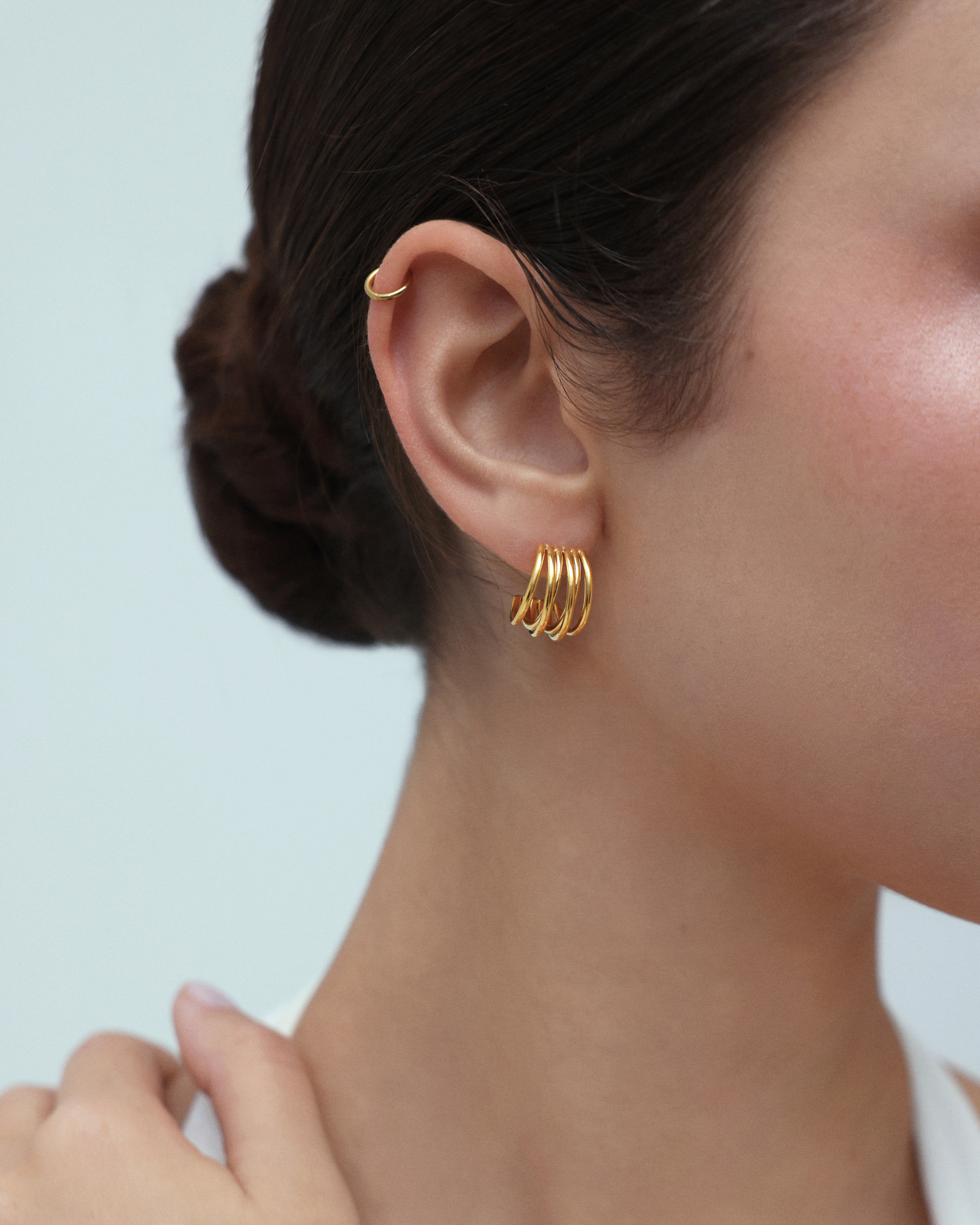 Muse Hoop (S) Earrings - Gold