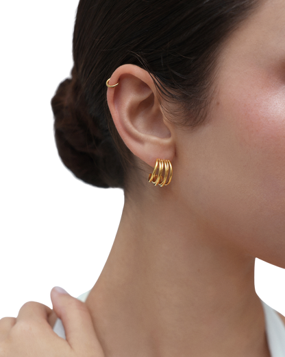 Muse Hoop (S) Earrings - Gold