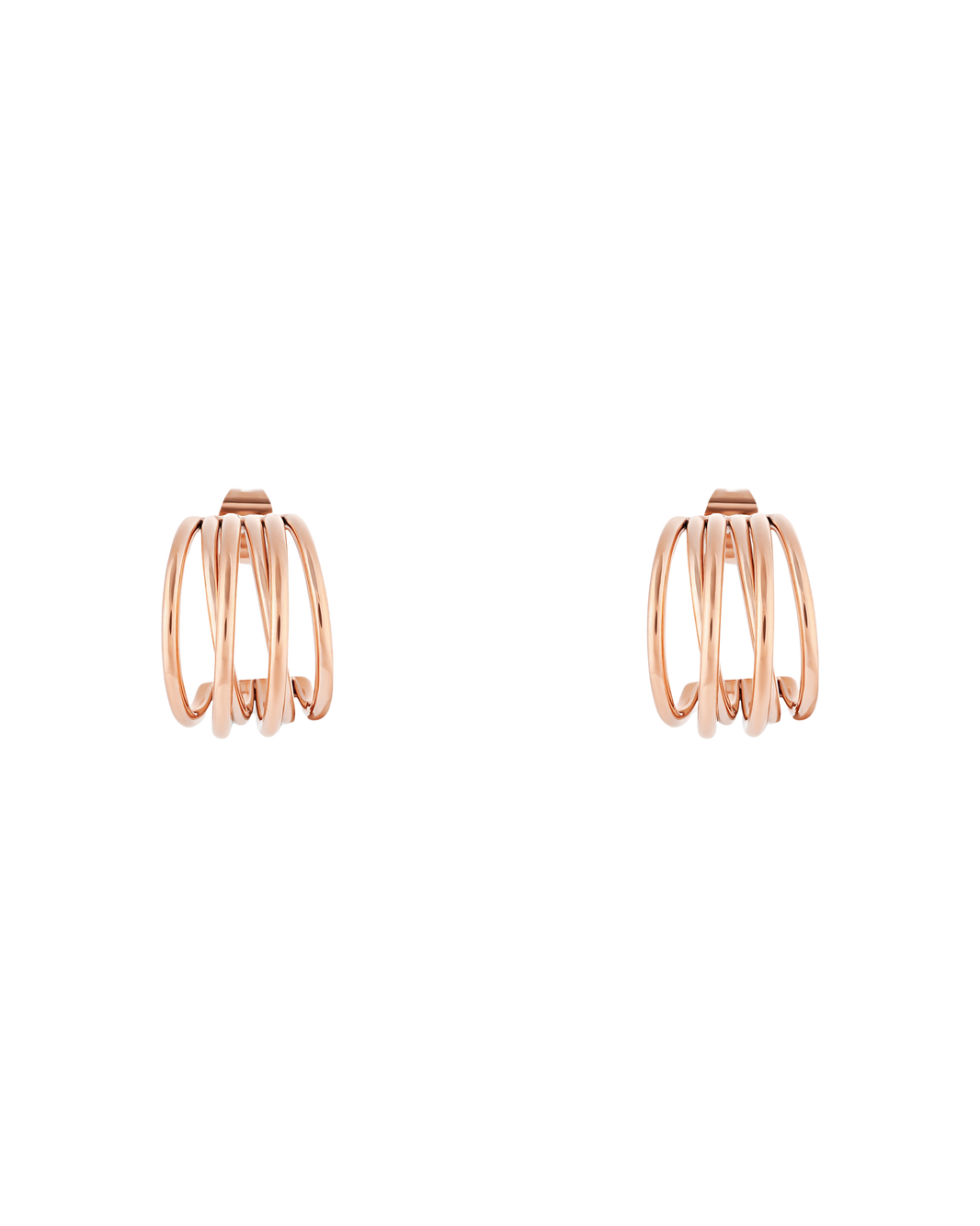 Muse Hoop (S) Earrings - Rose Gold