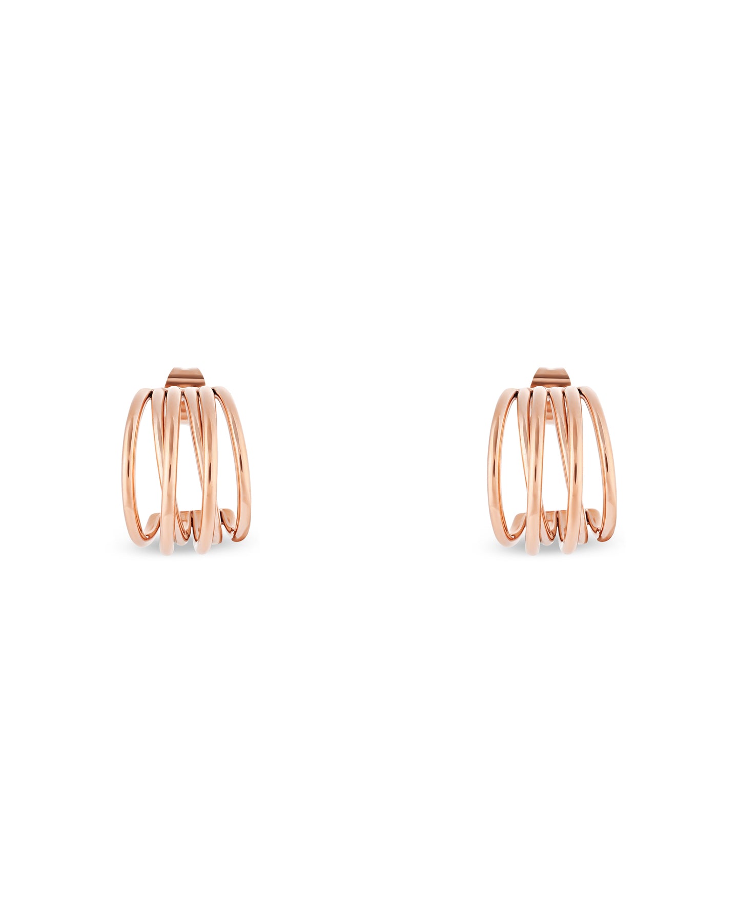 Muse Hoop (S) Earrings - Rose Gold