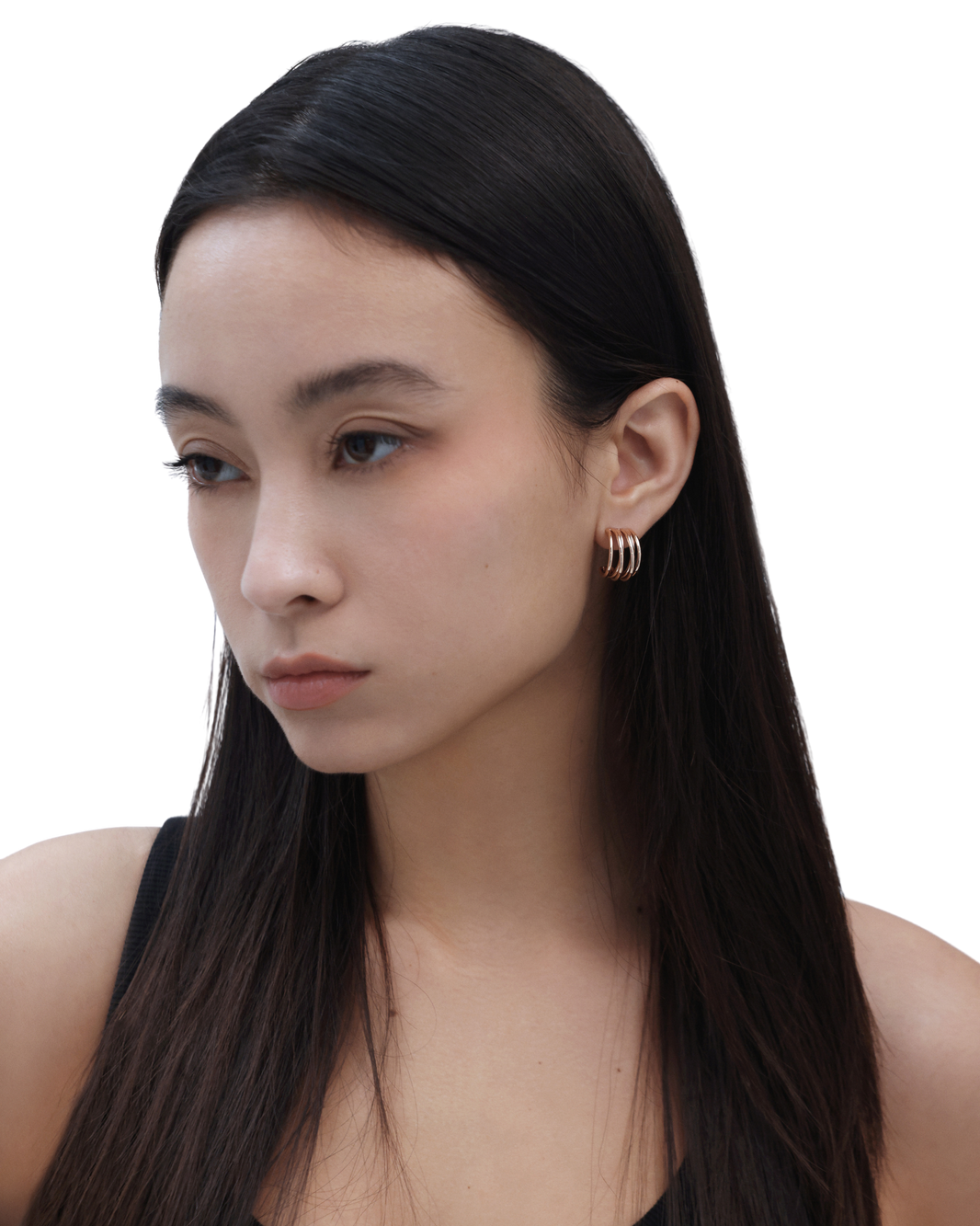 Muse Hoop (S) Earrings - Rose Gold