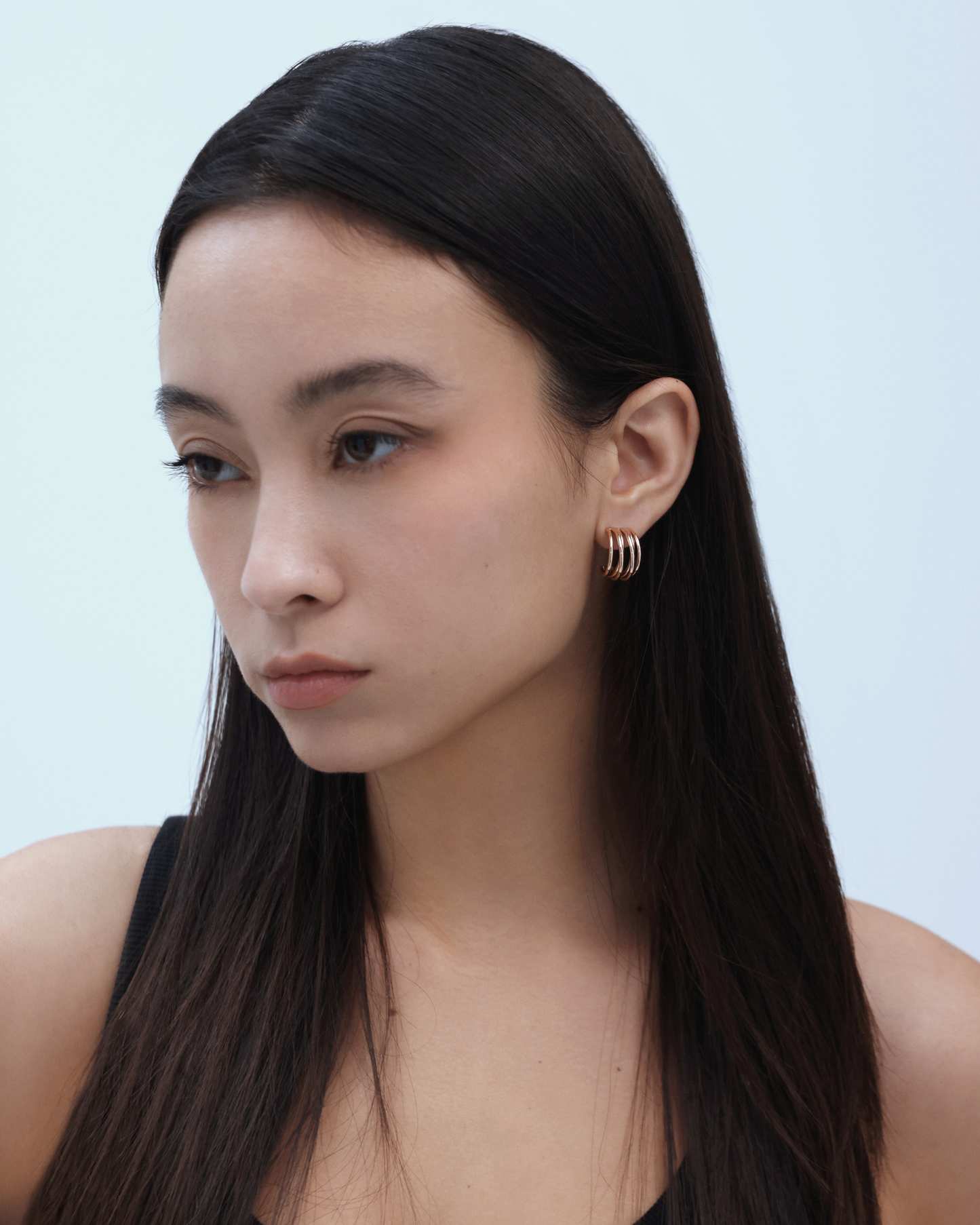 Muse Hoop (S) Earrings - Rose Gold