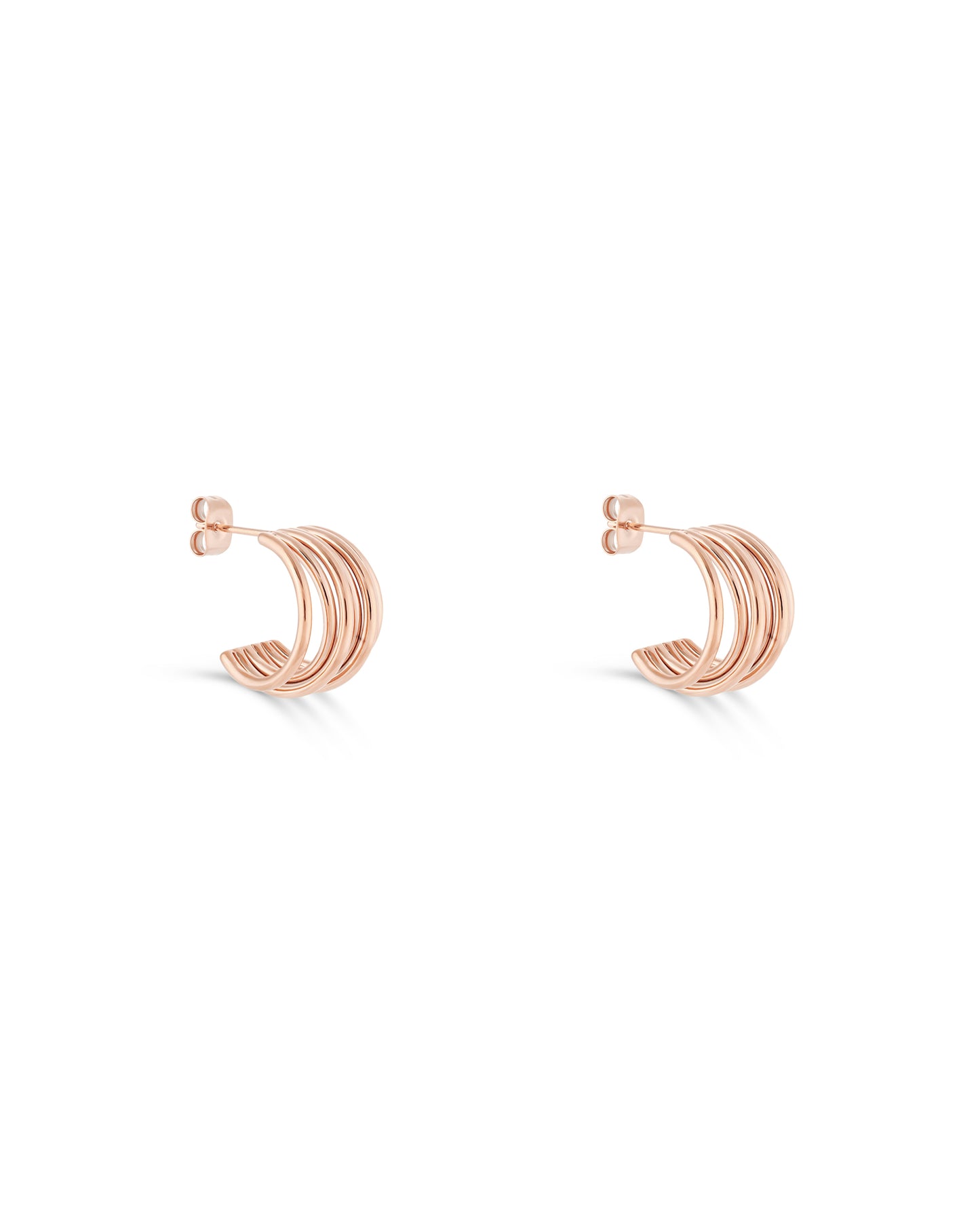 Muse Hoop (S) Earrings - Rose Gold