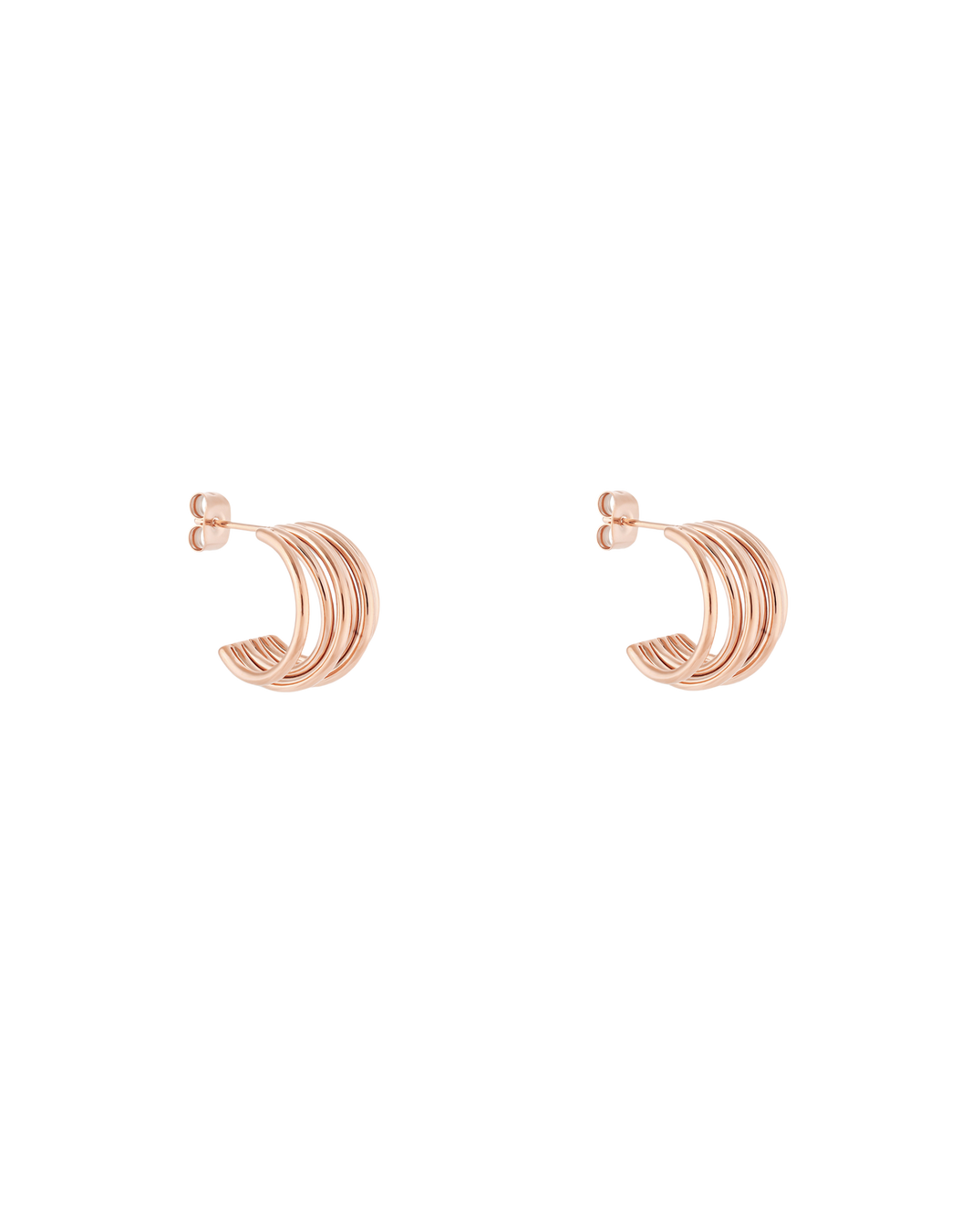 Muse Hoop (S) Earrings - Rose Gold