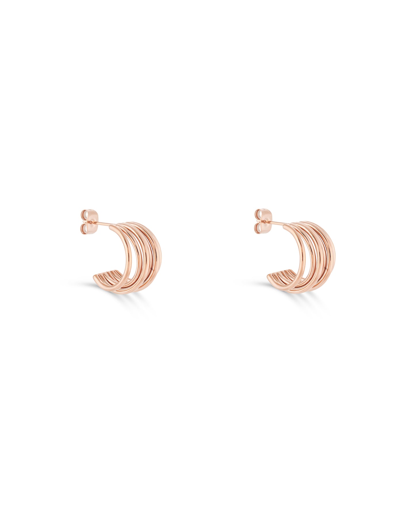 Muse Hoop (S) Earrings - Rose Gold