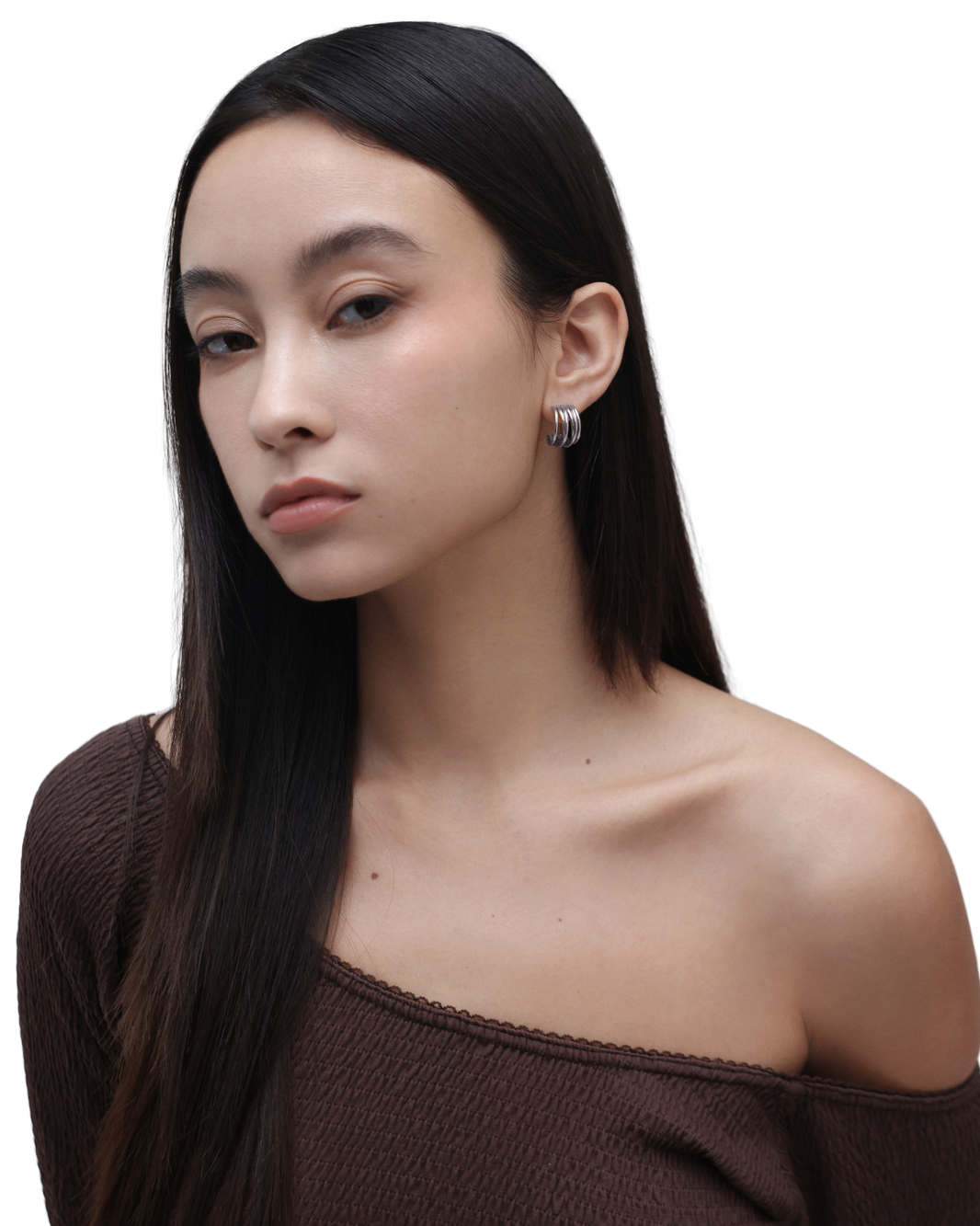 Muse Hoop (S) Earrings - Silver