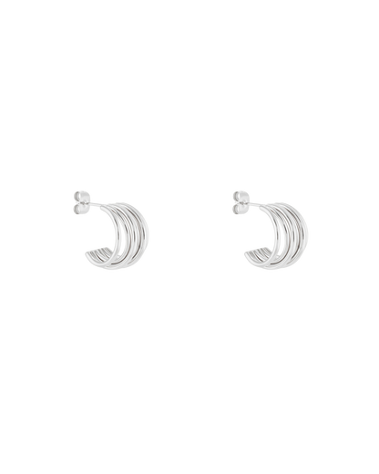 Muse Hoop (S) Earrings - Silver