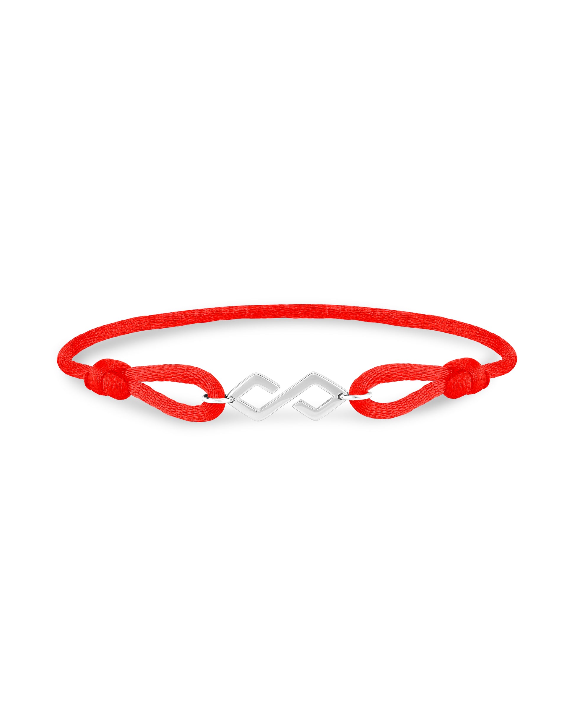 Bond Bracelet Silver - Red - KAREN WAZEN