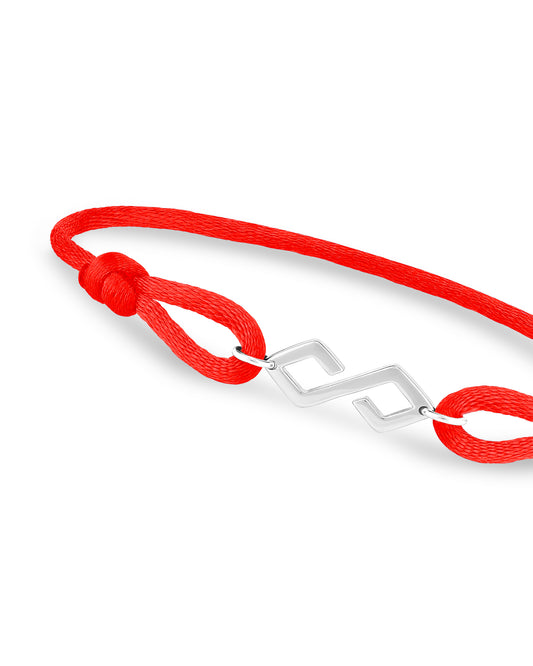 Bond Bracelet Silver - Red - KAREN WAZEN