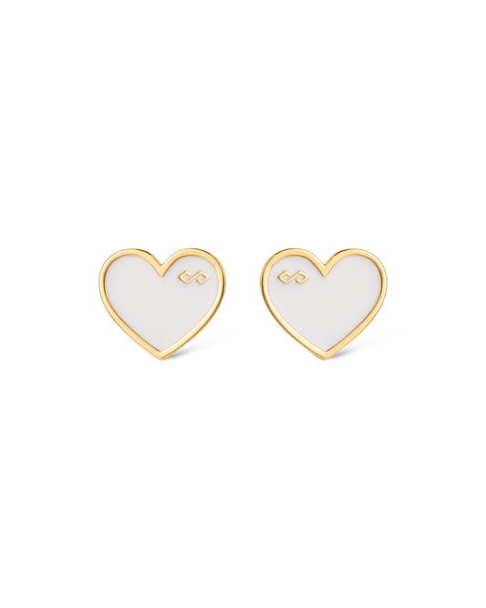 Love Me Earrings - White