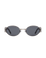 Pam - Black on Silver Sunglasses