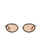 Rea - Orange on Black Sunglasses