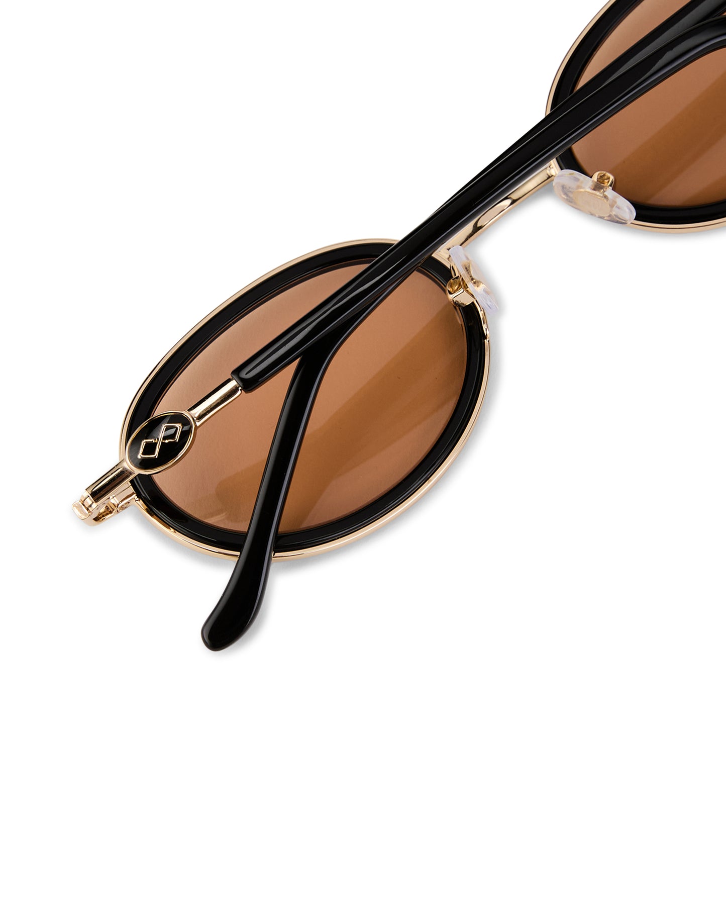 Rea - Orange on Black Sunglasses