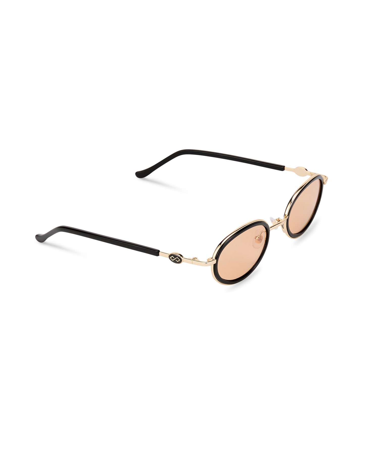 Rea - Orange on Black Sunglasses