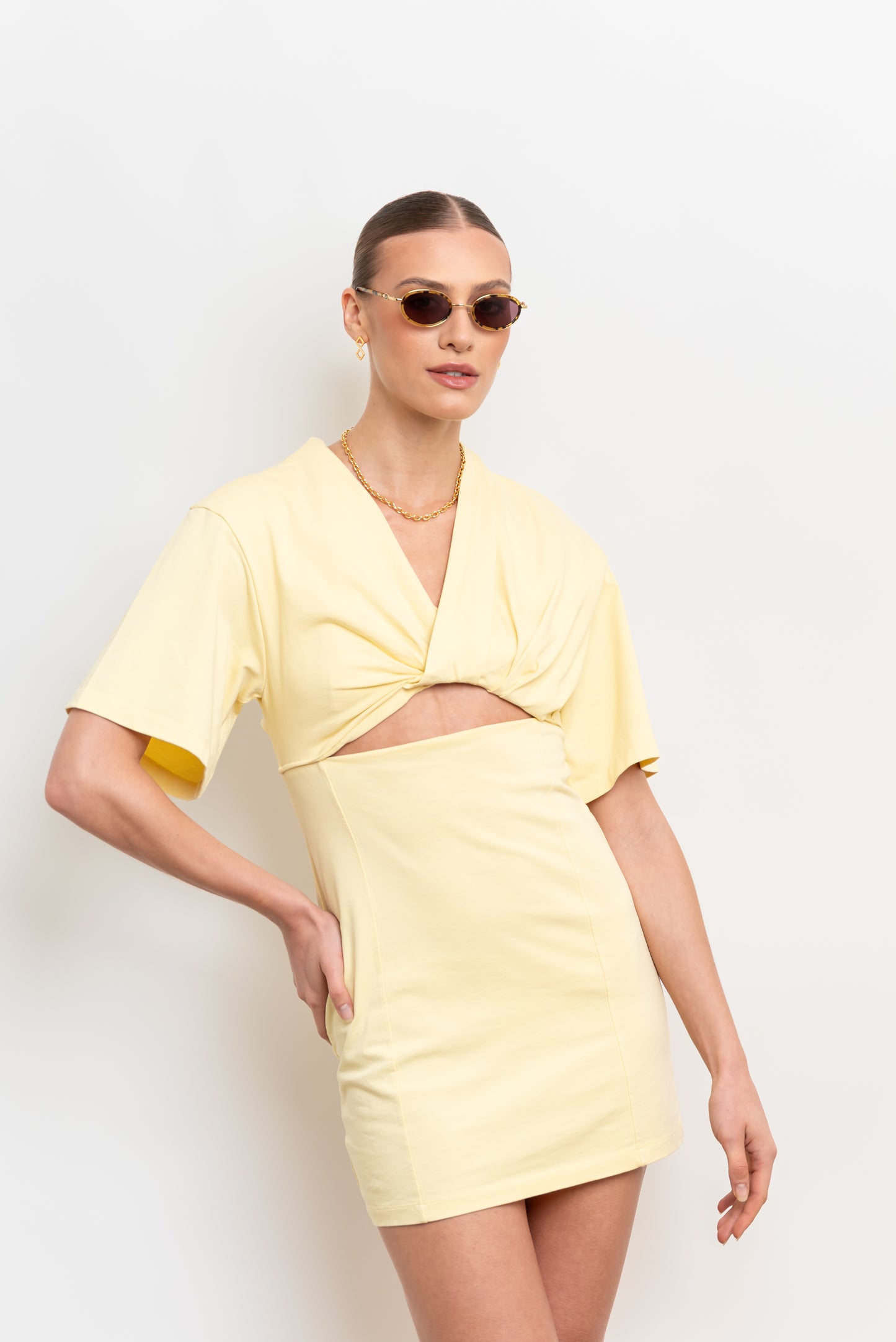 Rea - Yellow Tortoise Sunglasses