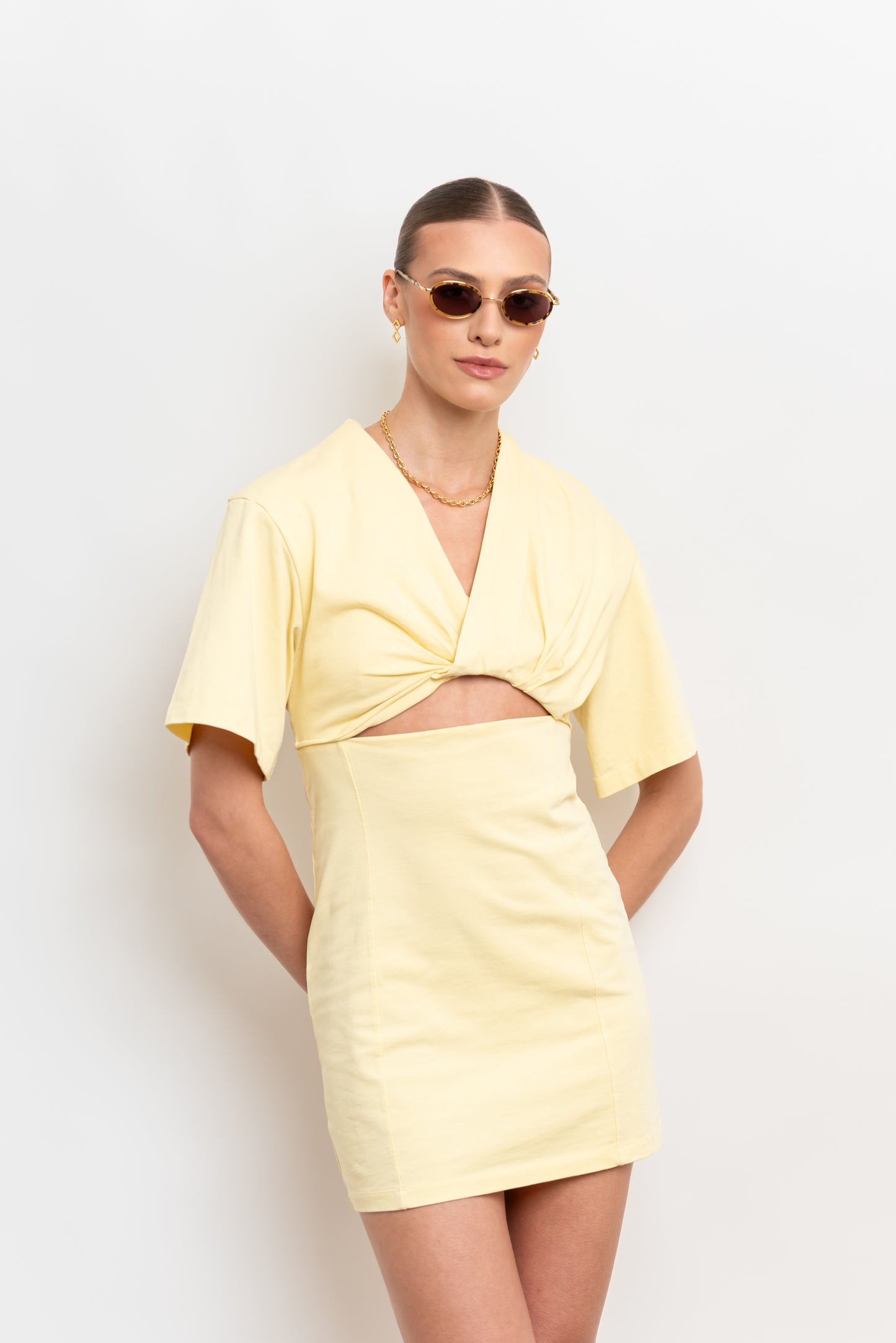 Rea - Yellow Tortoise Sunglasses