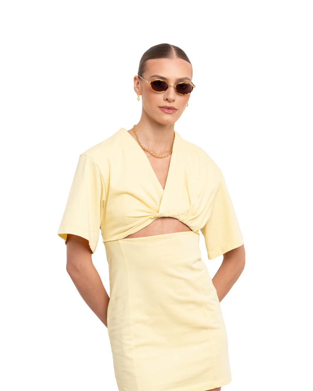 Rea - Yellow Tortoise Sunglasses