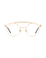 Retro XL - Gold Eyeglasses