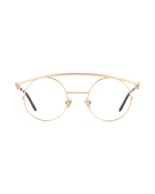 Retro XL - Gold Eyeglasses