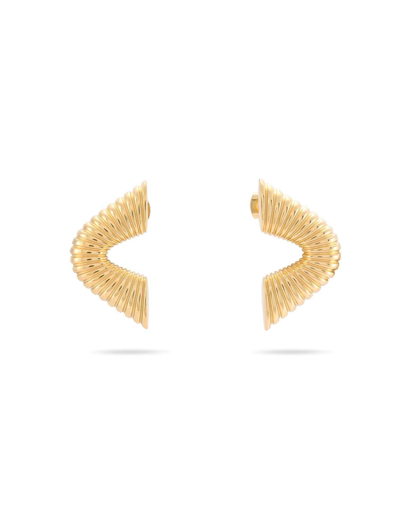 Ripple Earrings - Gold