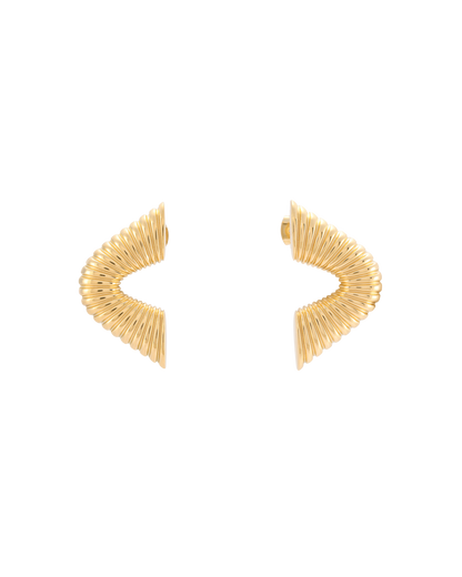 Ripple Earrings - Gold