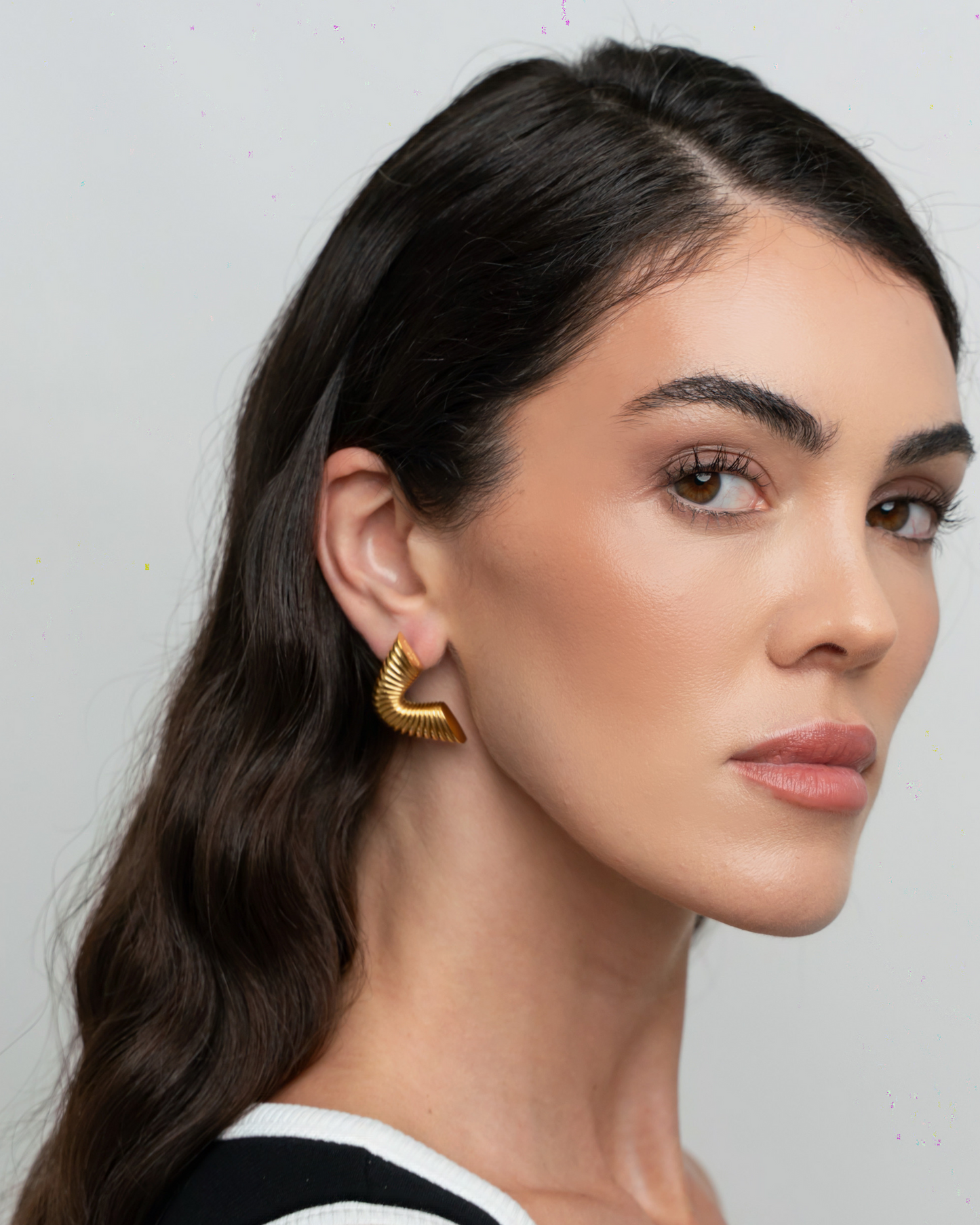 Ripple Earrings - Gold
