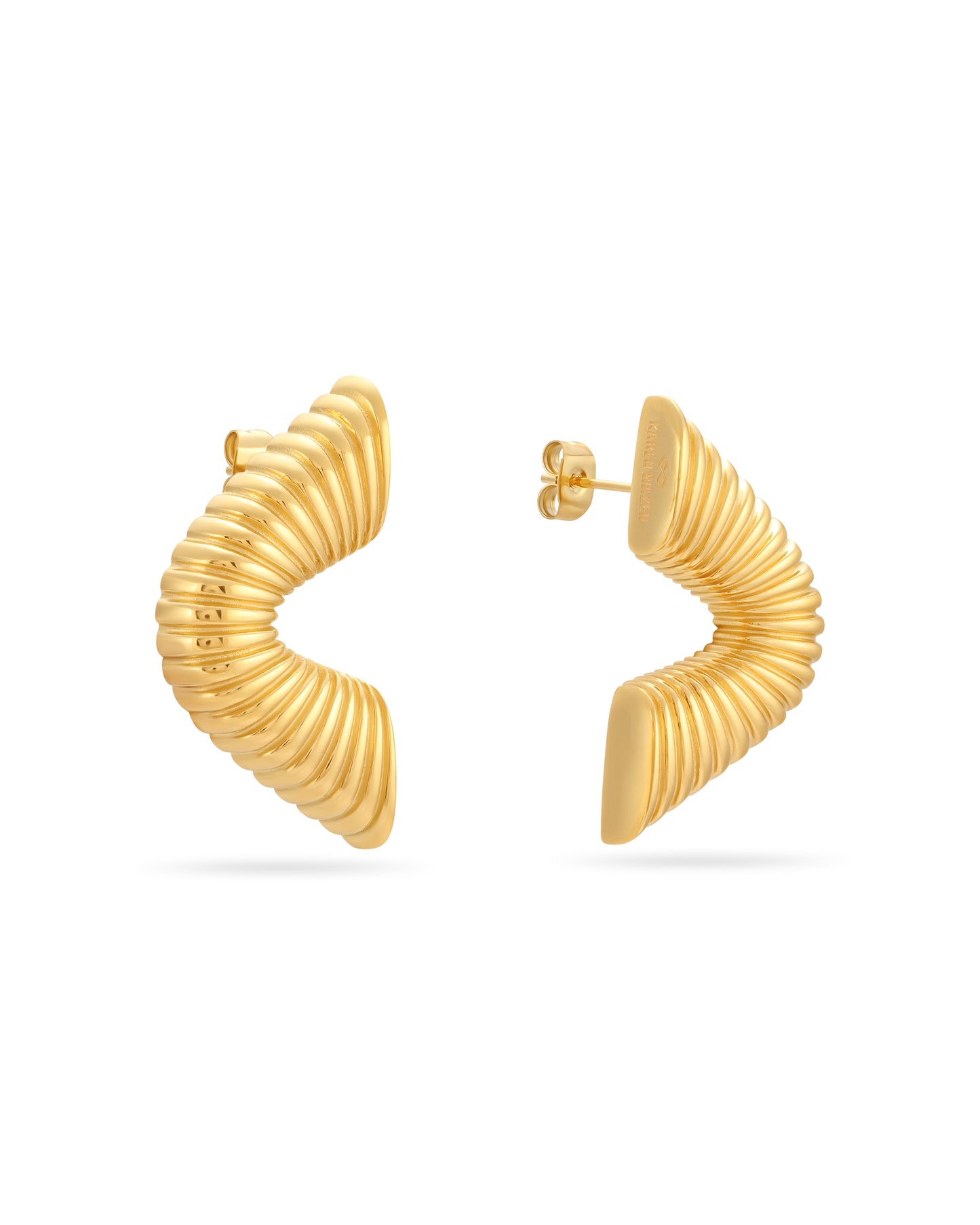 Ripple Earrings - Gold