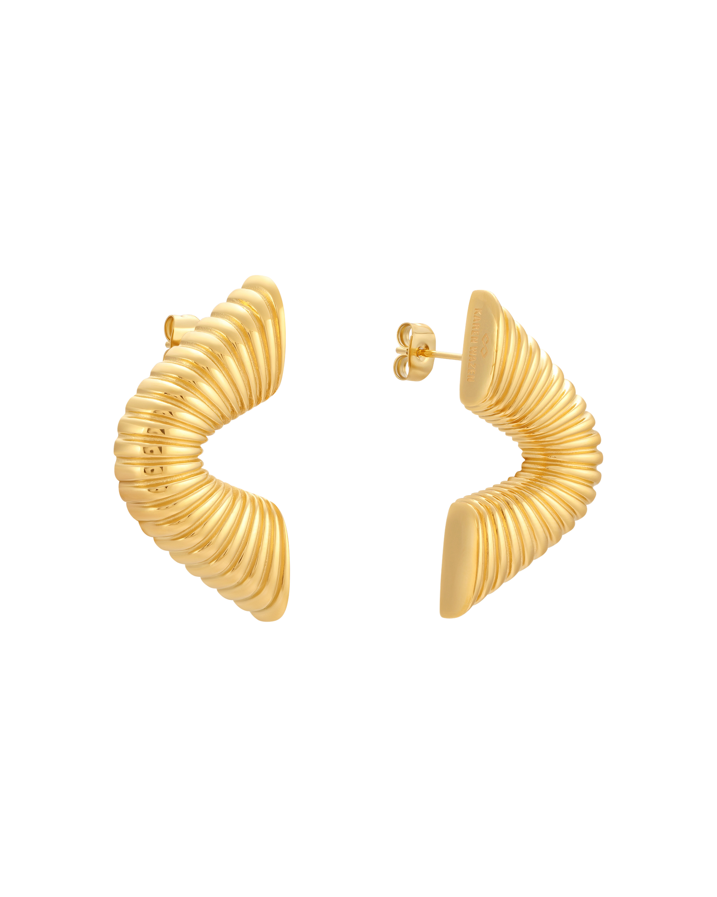 Ripple Earrings - Gold