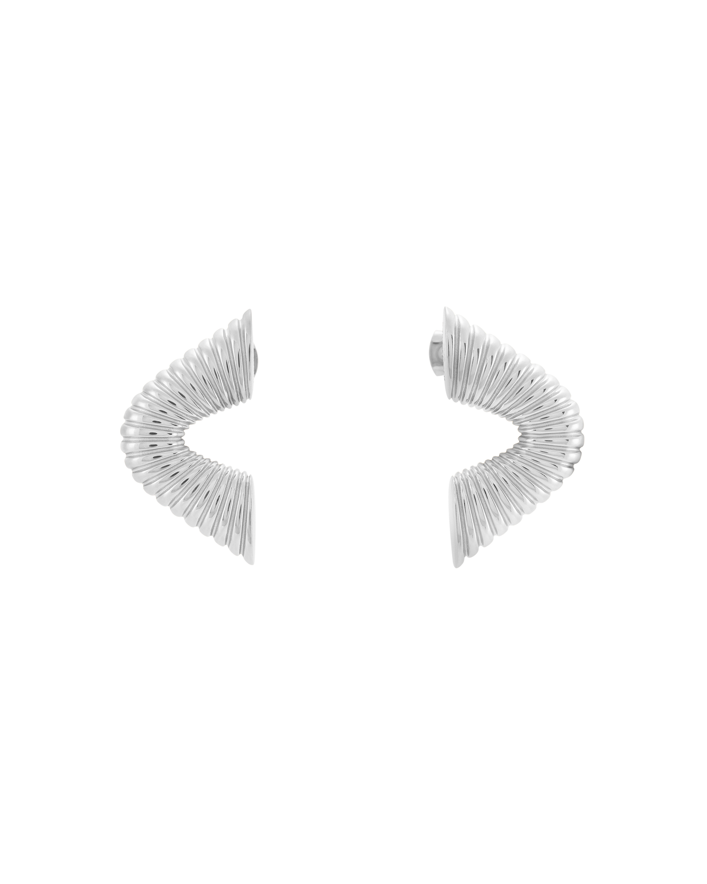Ripple Earrings - Silver