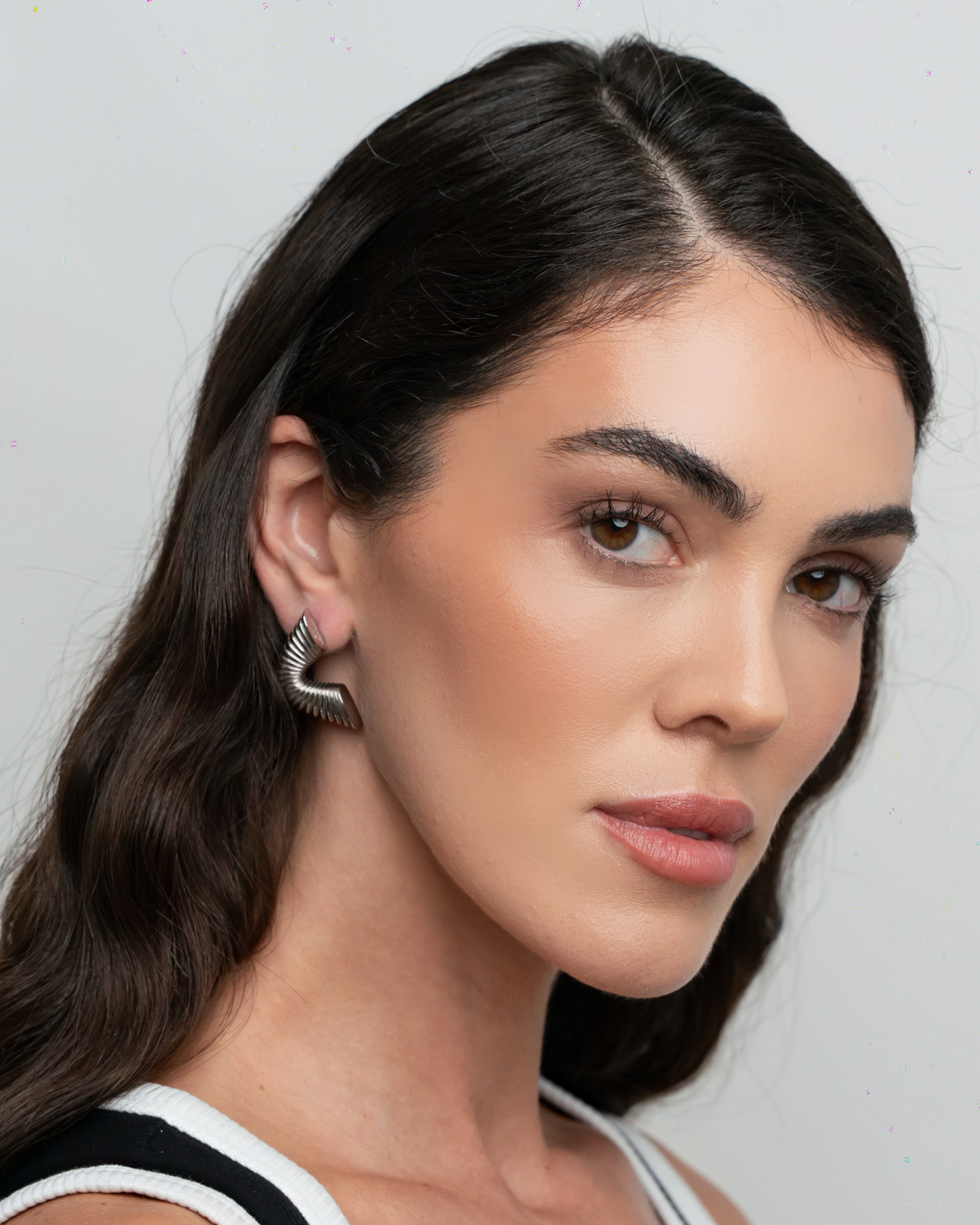 Ripple Earrings - Silver