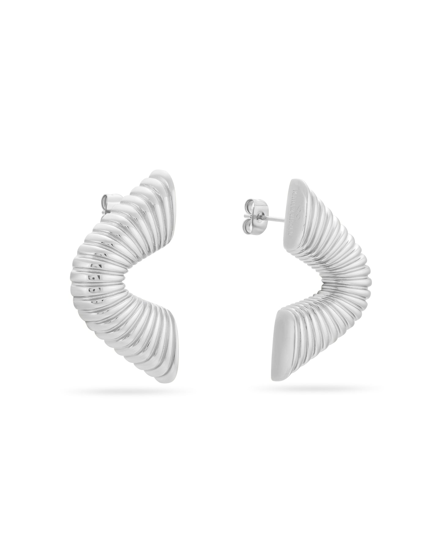 Ripple Earrings - Silver