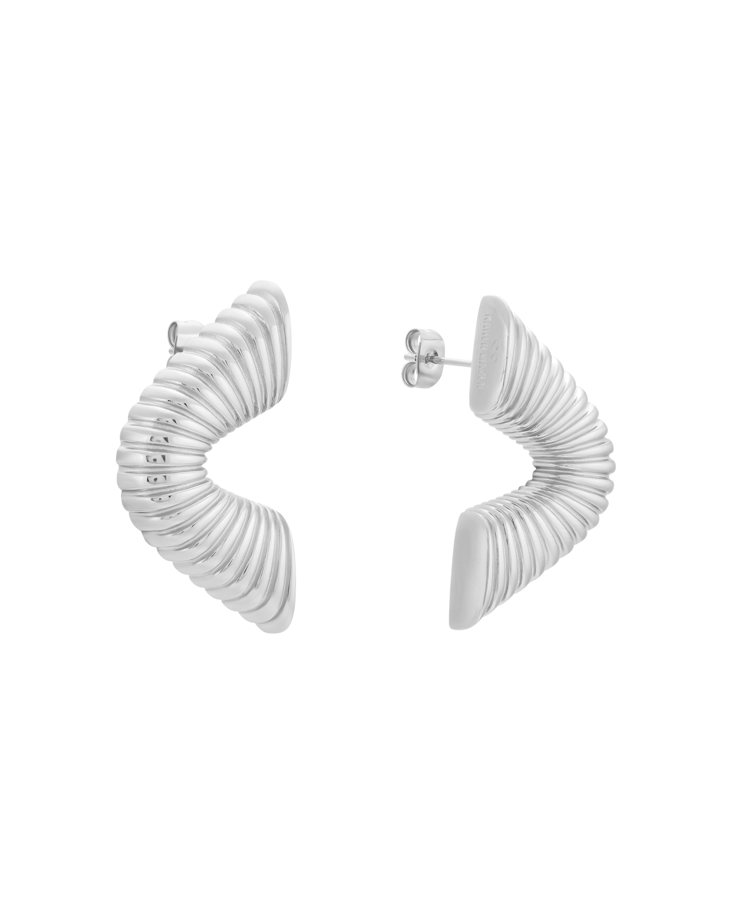 Ripple Earrings - Silver