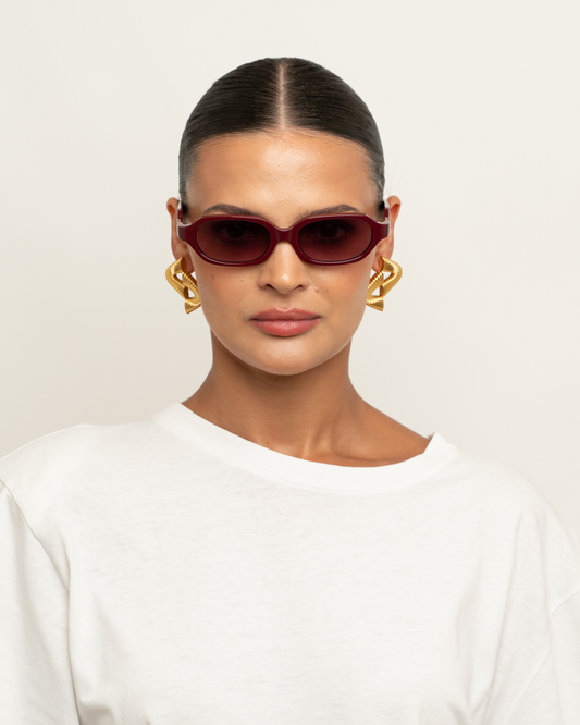 River - Burgundy Sunglasses