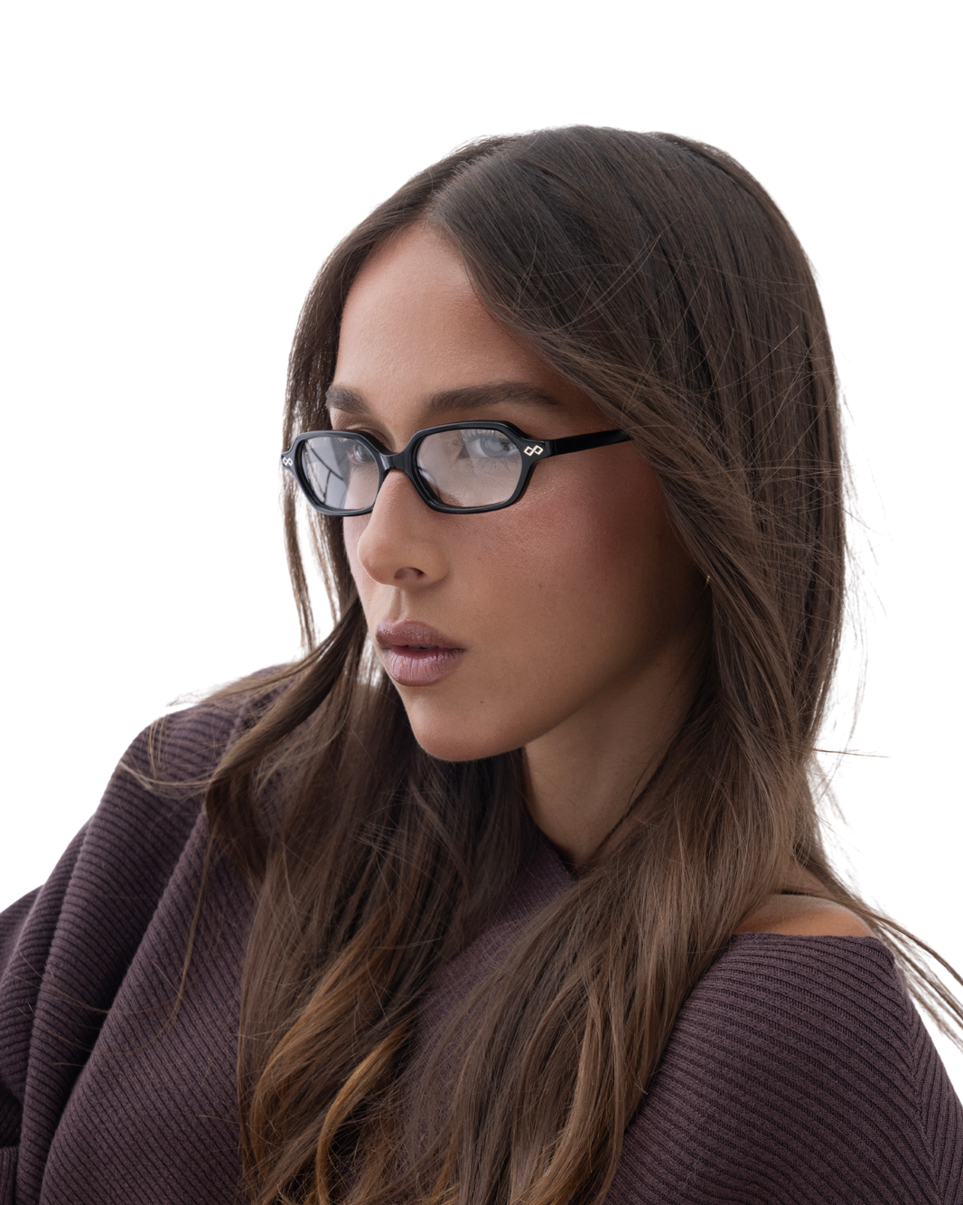 Sara - Black Eyeglasses