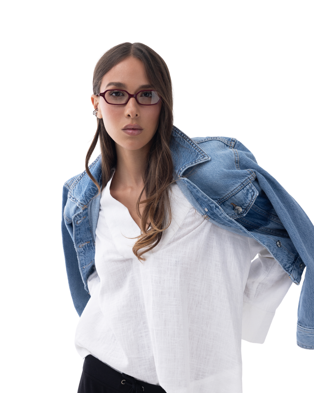 Sara - Burgundy Eyeglasses