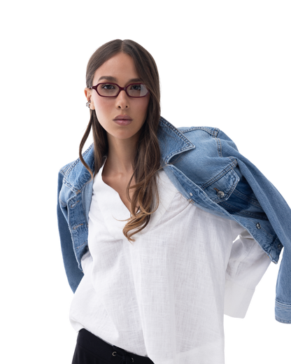 Sara - Burgundy Eyeglasses