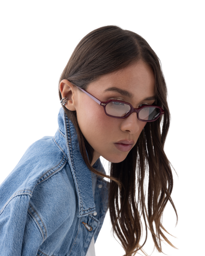 Sara - Burgundy Eyeglasses