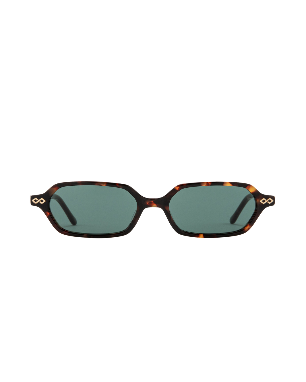 Sara - Green on Tortoise Sunglasses