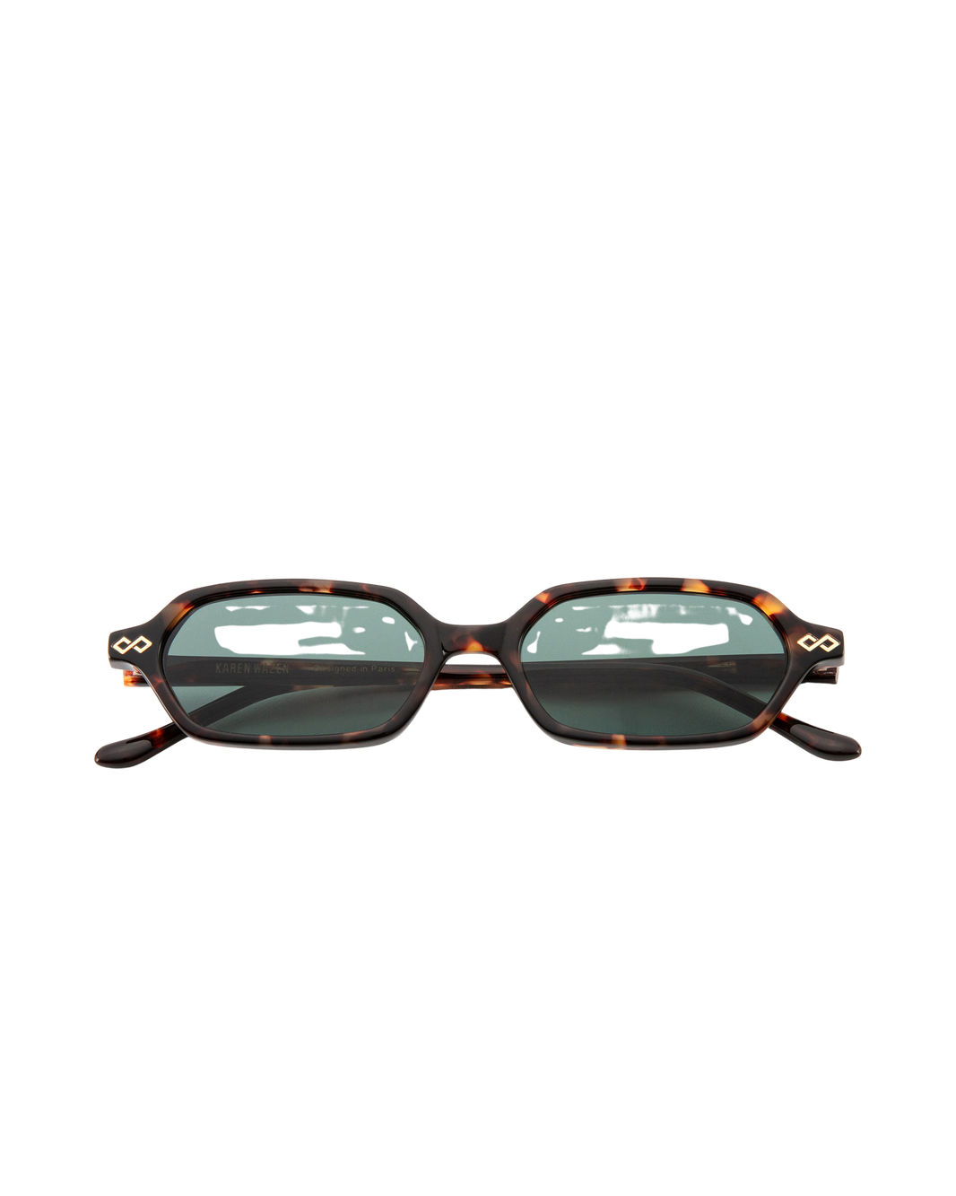 Sara - Green on Tortoise Sunglasses
