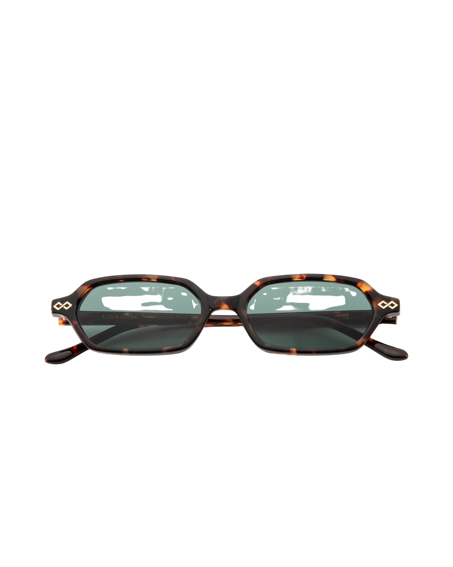 Sara - Green on Tortoise Sunglasses