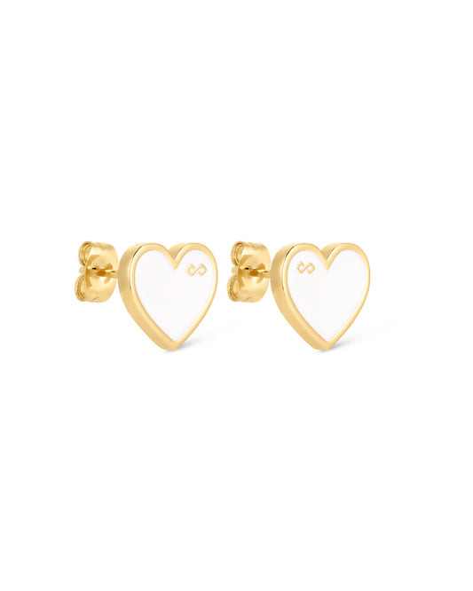 Love Me Earrings - White