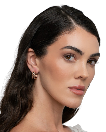 Signature Loop Earrings - Rose Gold