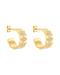 Signature Loop Jeweled Earrings - Gold