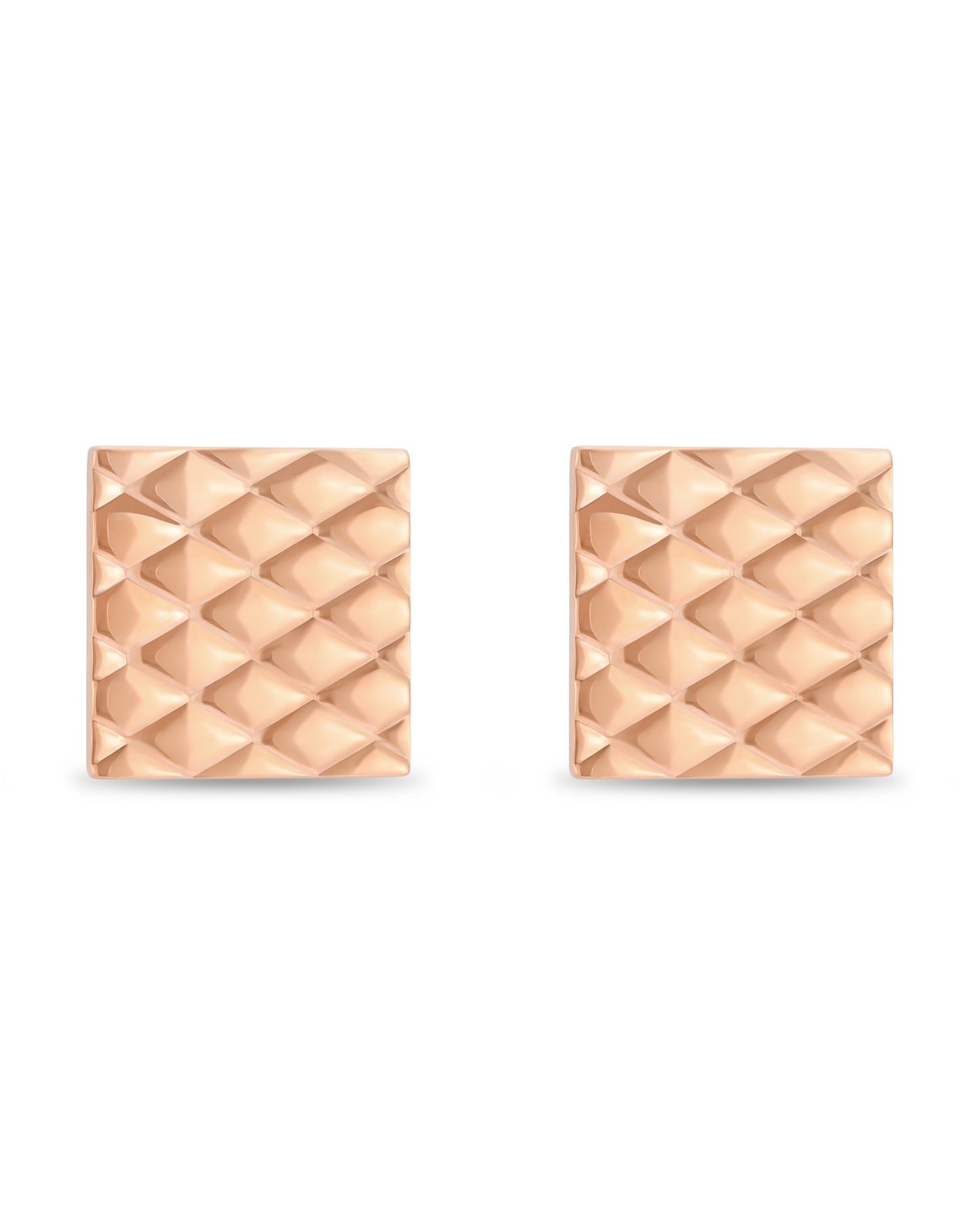 Signature (L) Earrings - Rose Gold